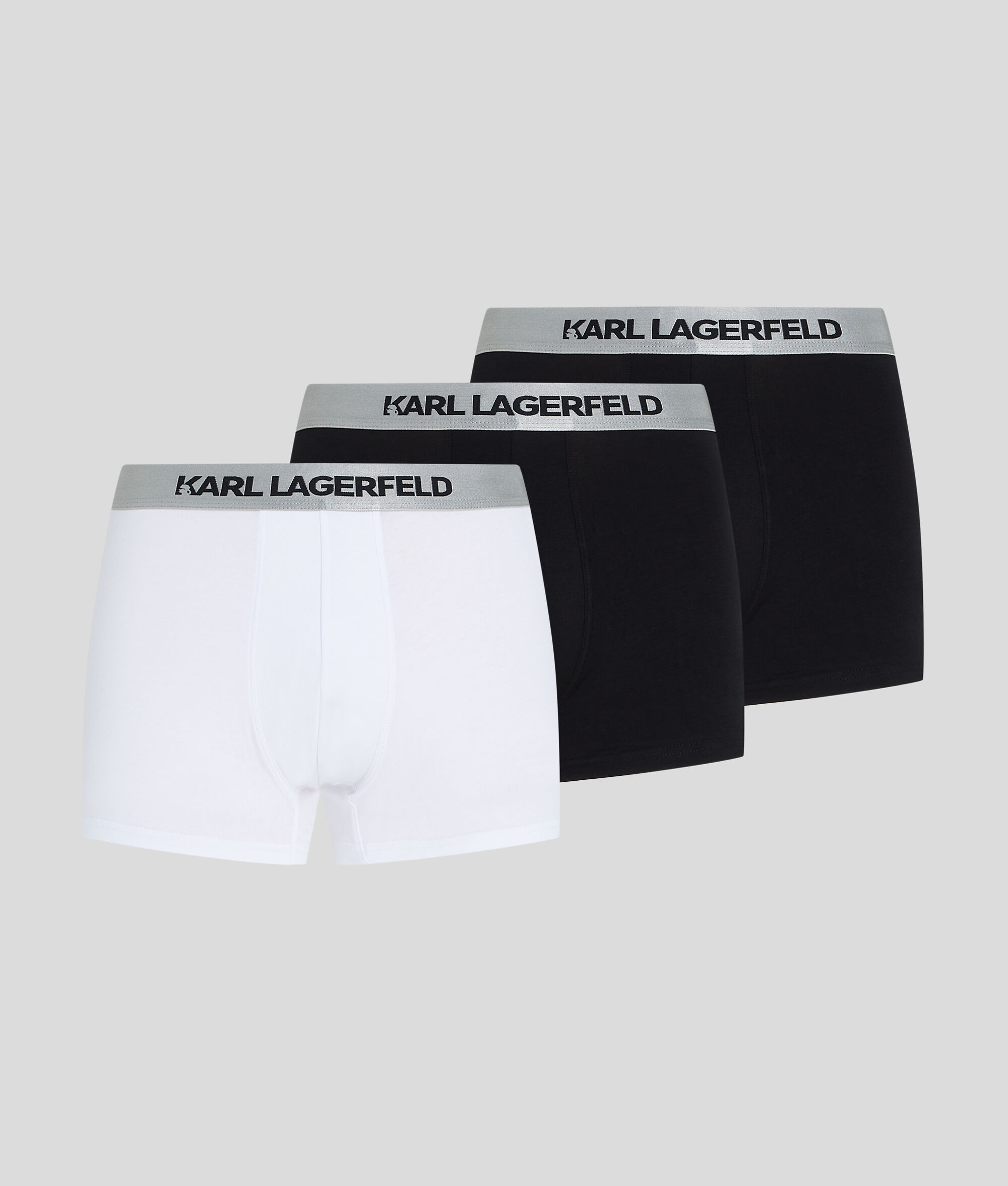 (image for) Ingenious METALLIC KARL LOGO TRUNKS – 3 PACK